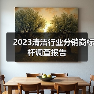 2023清洁行业分销商标杆调查报告
