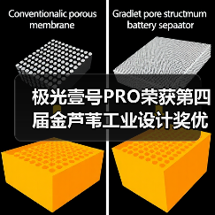 极光壹号PRO荣获第四届金芦苇工业设计奖优秀产品设计奖(图3) 极光壹号PRO荣获第四届金芦苇工业设计奖优秀产品设计奖(图3)