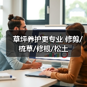 草坪养护更专业 修剪/梳草/修根/松土