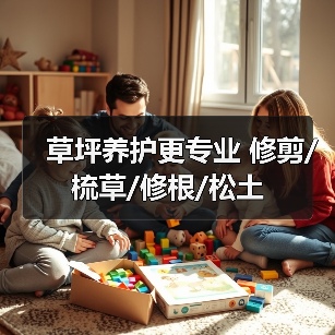 草坪养护更专业 修剪/梳草/修根/松土