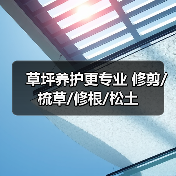 草坪养护更专业 修剪/梳草/修根/松土（图1）