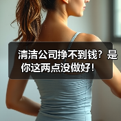 清洁公司挣不到钱？是你这两点没做好！（图1）