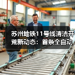 苏州地铁11号线清洁开荒新动态：首条全自动驾驶线路迎来洗地机进驻？（图4）