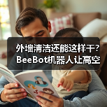 外墙清洁还能这样干？BeeBot机器人让高空作业更安全（图1）