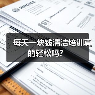 每天一块钱清洁培训真的轻松吗？（图2）