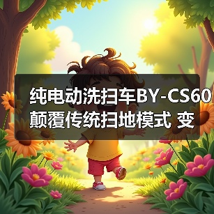 纯电动洗扫车BY-CS60 颠覆传统扫地模式 变干扫为洗扫！（图3）