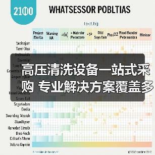高压清洗设备一站式采购 专业解决方案覆盖多领域（图4）
