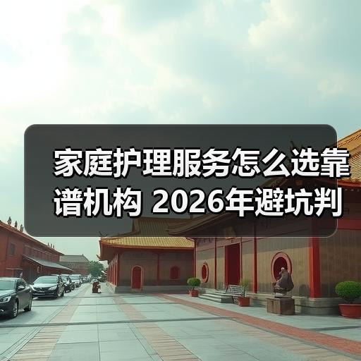 家庭护理服务怎么选靠谱机构 2026年避坑判断标准